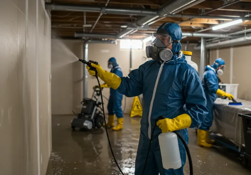 Basement Sanitization and Antimicrobial Treatment process in Hilo, HI