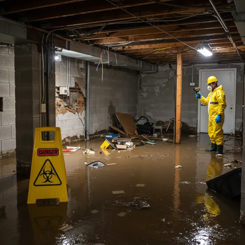 Flooded Basement Electrical Hazard in Hilo, HI Property